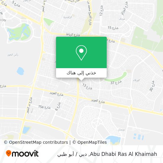 خريطة Abu Dhabi Ras Al Khaimah