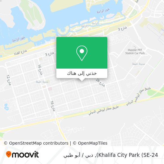 خريطة Khalifa City Park (SE-24)