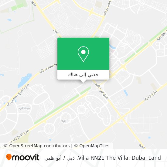 خريطة Villa RN21 The Villa, Dubai Land
