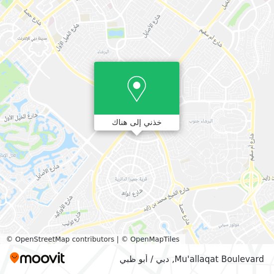 خريطة Mu'allaqat Boulevard
