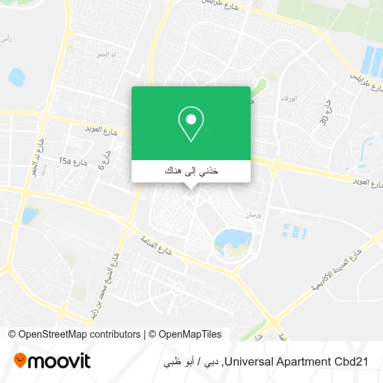 خريطة Universal Apartment Cbd21