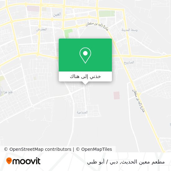 خريطة مطعم معين الحديث