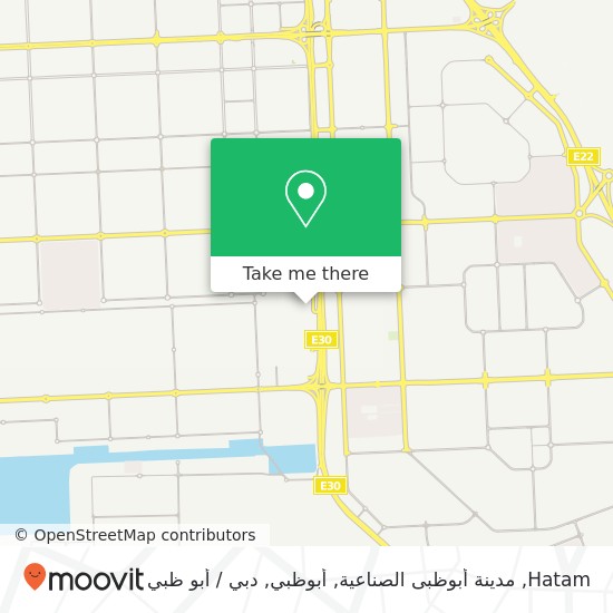 خريطة Hatam, مدينة أبوظبى الصناعية, أبوظبي
