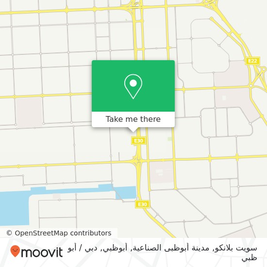 خريطة سويت بلانكو, مدينة أبوظبى الصناعية, أبوظبي