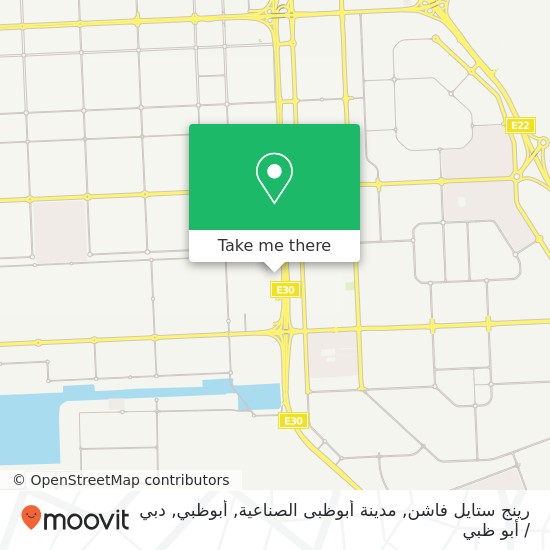 خريطة رينج ستايل فاشن, مدينة أبوظبى الصناعية, أبوظبي