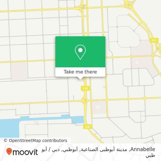 خريطة Annabelle, مدينة أبوظبى الصناعية, أبوظبي