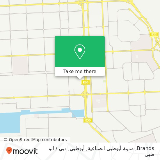خريطة Brands, مدينة أبوظبى الصناعية, أبوظبي