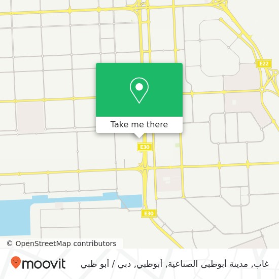 خريطة غاب, مدينة أبوظبى الصناعية, أبوظبي