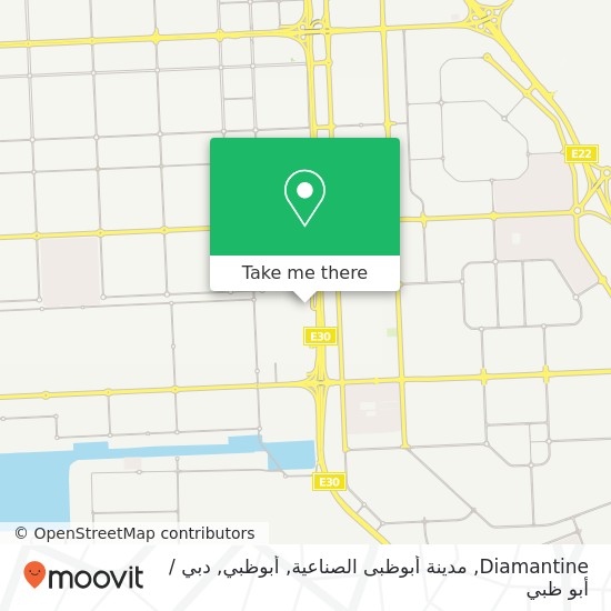 خريطة Diamantine, مدينة أبوظبى الصناعية, أبوظبي