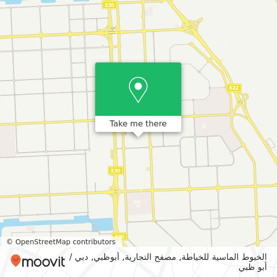 خريطة الخبوط الماسية للخياطة, مصفح التجارية, أبوظبي