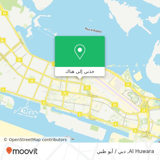 خريطة Al Huwara, شارع 27 المطار, أبوظبي