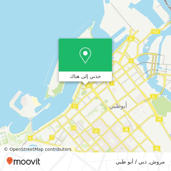 خريطة مروش, شارع 3 المركزية غرب, أبوظبي