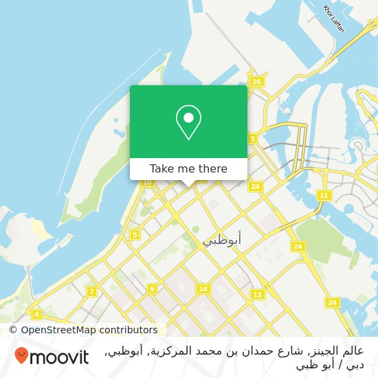 خريطة عالم الجينز, شارع حمدان بن محمد المركزية, أبوظبي
