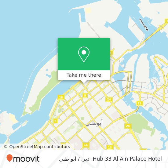 خريطة Hub 33 Al Ain Palace Hotel