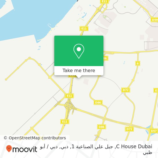 خريطة C House Dubai, جبل علي الصناعية 1, دبي