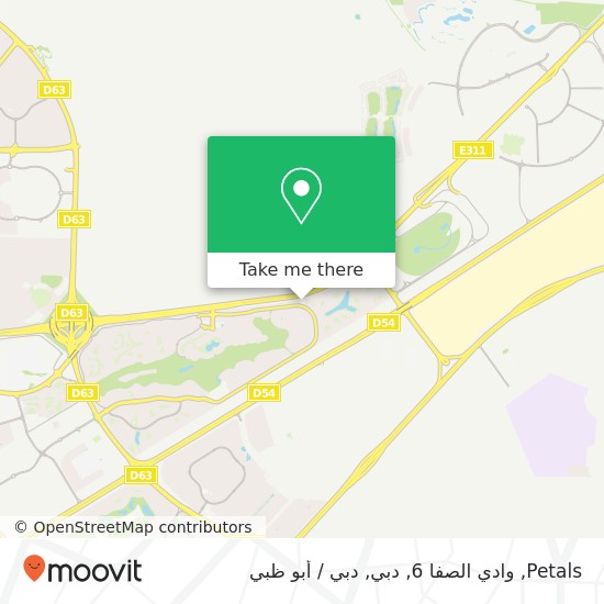 خريطة Petals, وادي الصفا 6, دبي