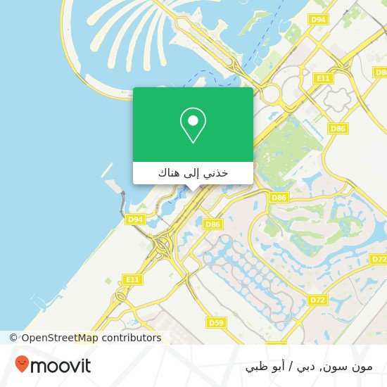 خريطة مون سون, مرسى دبي, دبي