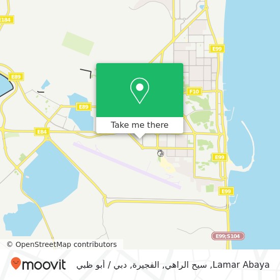 خريطة Lamar Abaya, سيح الراهي, الفجيرة