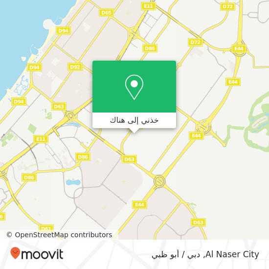 خريطة Al Naser City, 1 شارع 4 القوز الصناعية 4, دبي