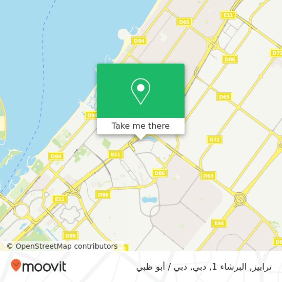 خريطة ترابيز, البرشاء 1, دبي