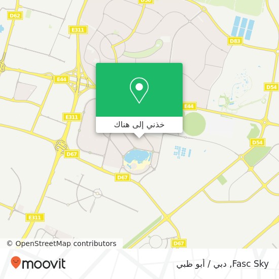 خريطة Fasc Sky, 10 المغرب-آى ورسان 1, دبي