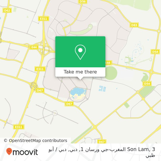خريطة Son Lam, 3 المغرب-جي ورسان 1, دبي