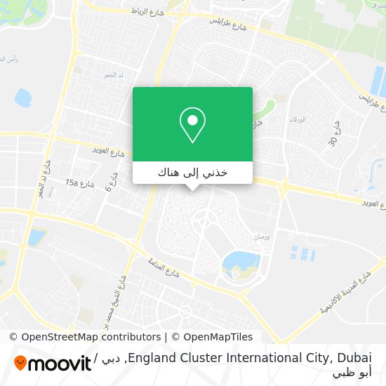 خريطة England Cluster International City, Dubai