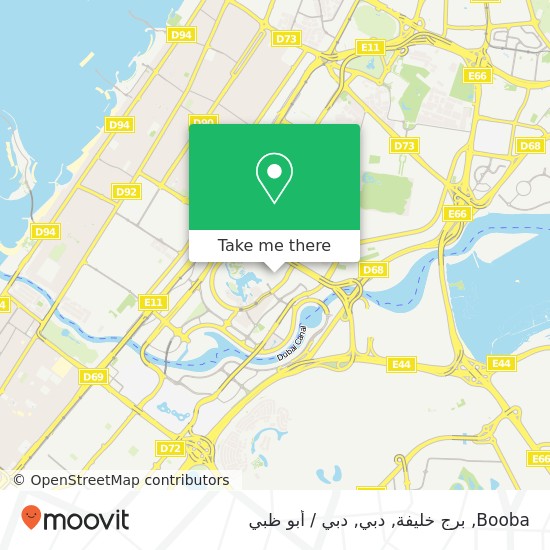 خريطة Booba, برج خليفة, دبي