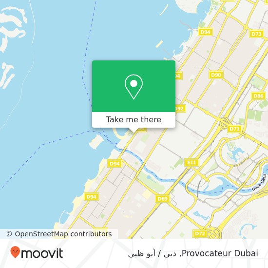خريطة Provocateur Dubai