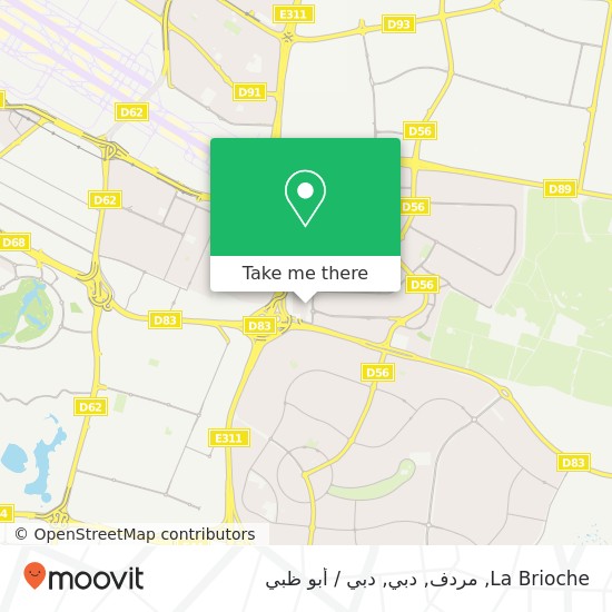 خريطة La Brioche, مردف, دبي