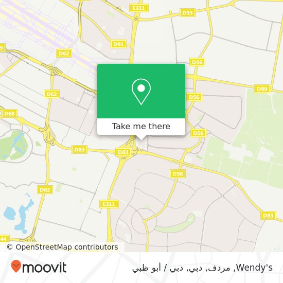 خريطة Wendy's, مردف, دبي