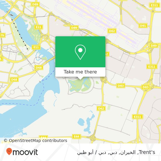 خريطة Trent's, الخيران, دبي