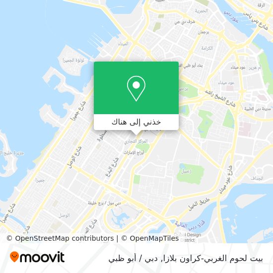 خريطة بيت لحوم الغربي-كراون بلازا