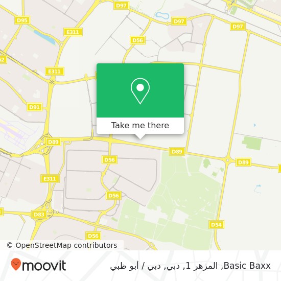 خريطة Basic Baxx, المزهر 1, دبي