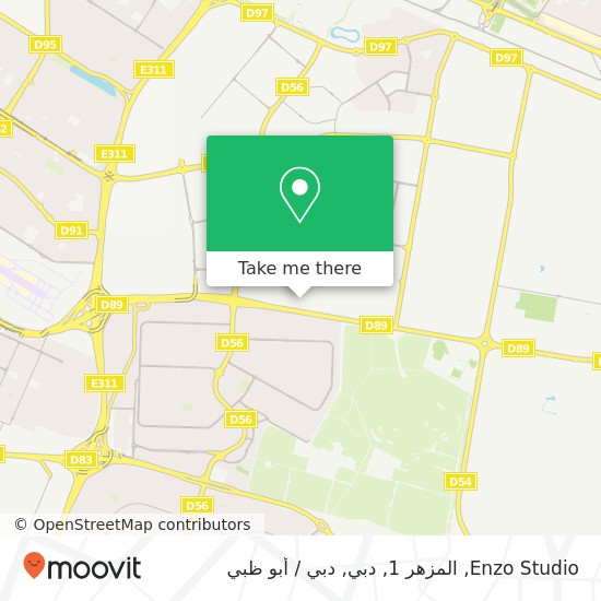خريطة Enzo Studio, المزهر 1, دبي