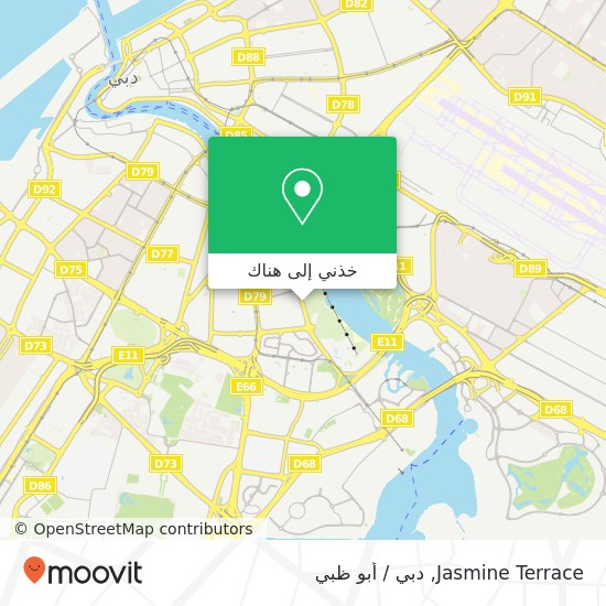 خريطة Jasmine Terrace, شارع الرياض أم هرير 2, دبي