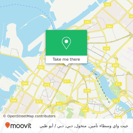 خريطة جيت واي وسطاء تأمين, منخول, دبي
