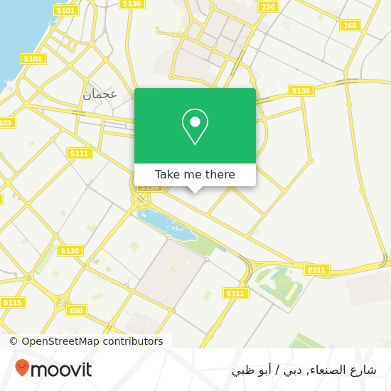 خريطة شارع الصنعاء