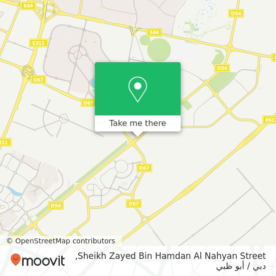 خريطة Sheikh Zayed Bin Hamdan Al Nahyan Street