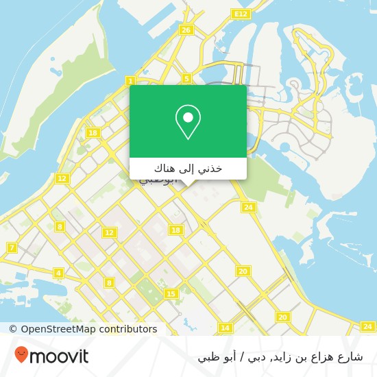 خريطة شارع هزاع بن زايد