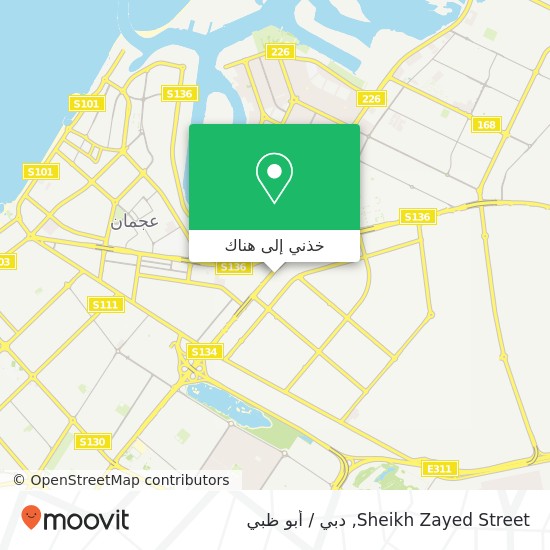 خريطة Sheikh Zayed Street