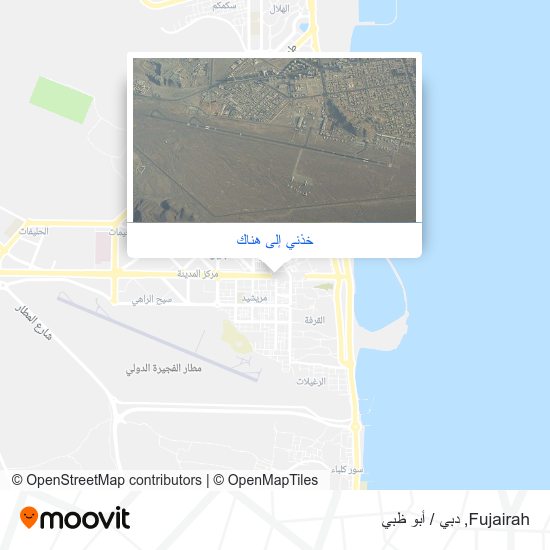 خريطة Fujairah