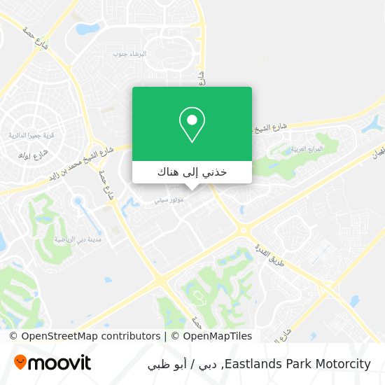 خريطة Eastlands Park Motorcity
