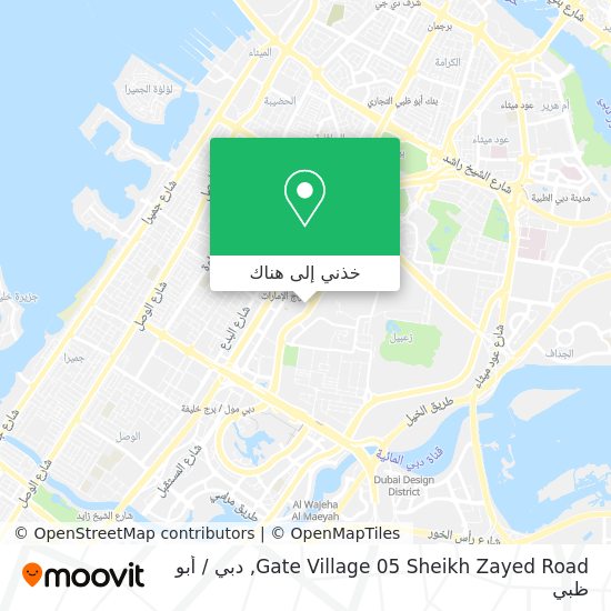 خريطة Gate Village 05 Sheikh Zayed Road