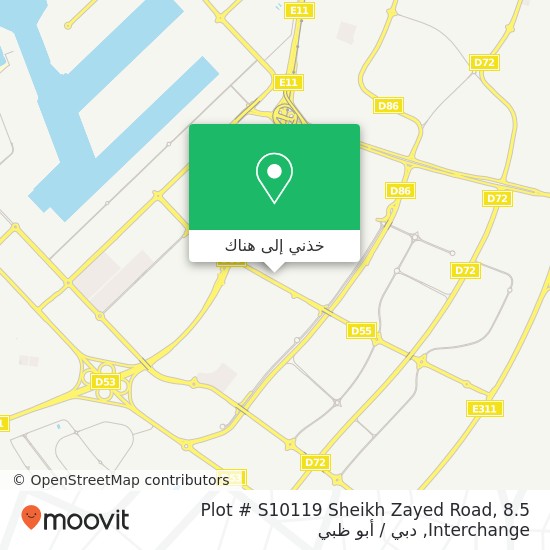 خريطة Plot # S10119 Sheikh Zayed Road, 8.5 Interchange