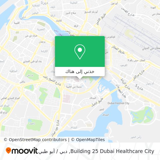 خريطة Building 25 Dubai Healthcare City