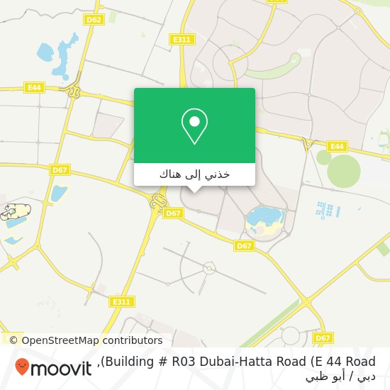 خريطة Building # R03 Dubai-Hatta Road (E 44 Road)