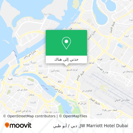 خريطة JW Marriott Hotel Dubai