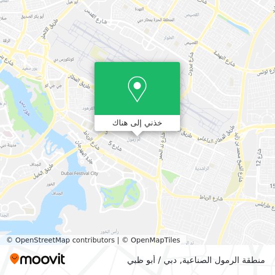 خريطة منطقة الرمول الصناعية