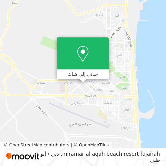 خريطة miramar al aqah beach resort fujairah